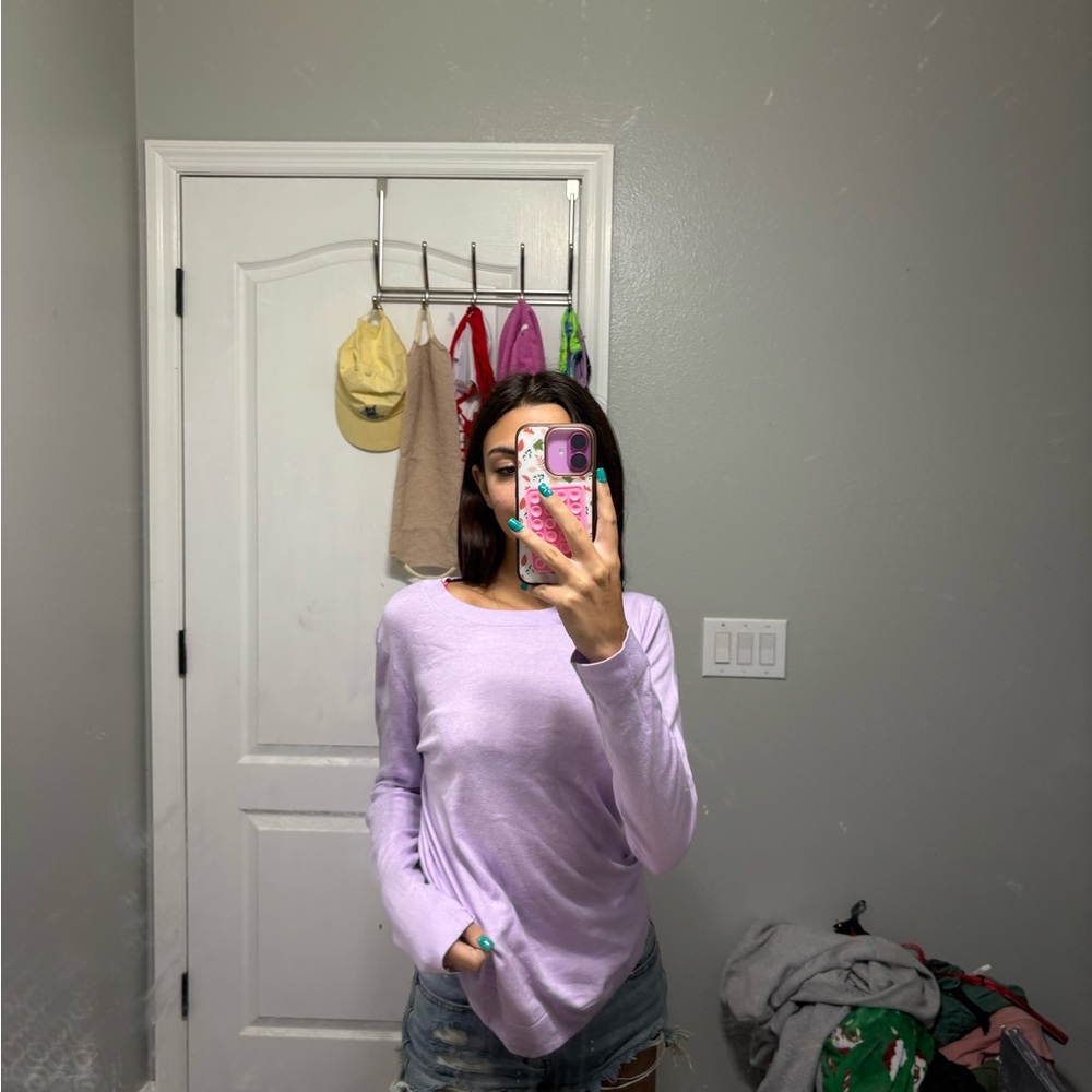 Lavender Long Sleeve Top